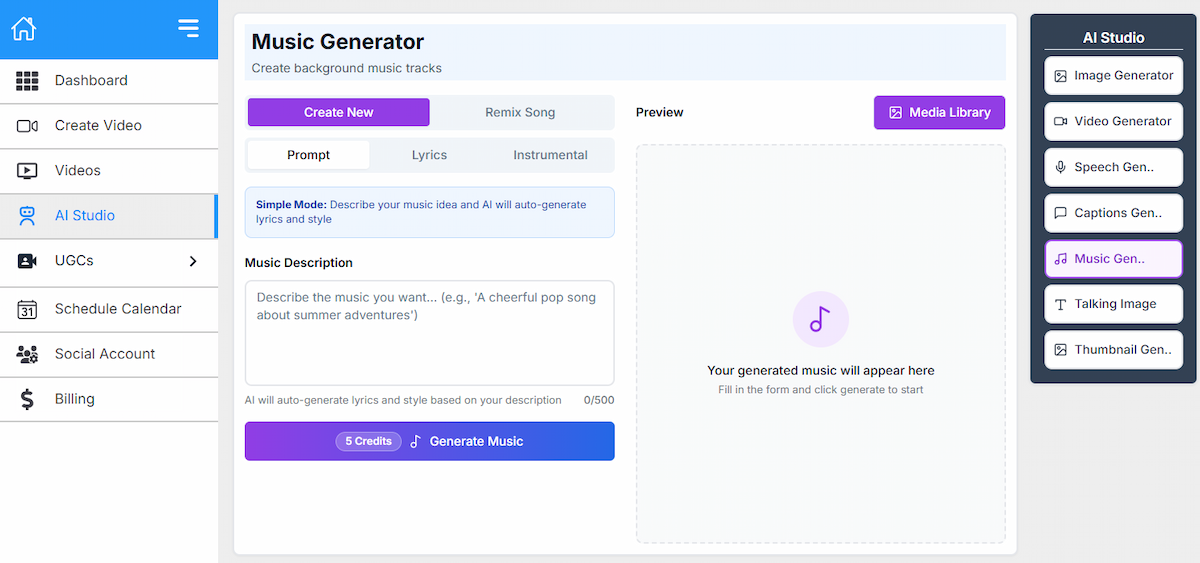 AI Music Generator - Create Songs with Suno AI